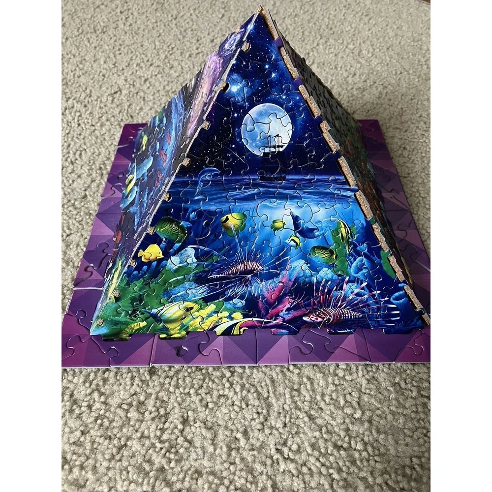 3D Pyramid‎ Worlds of Wonder Cork 365 Piece Pyramid Puzzle Christmas Gift